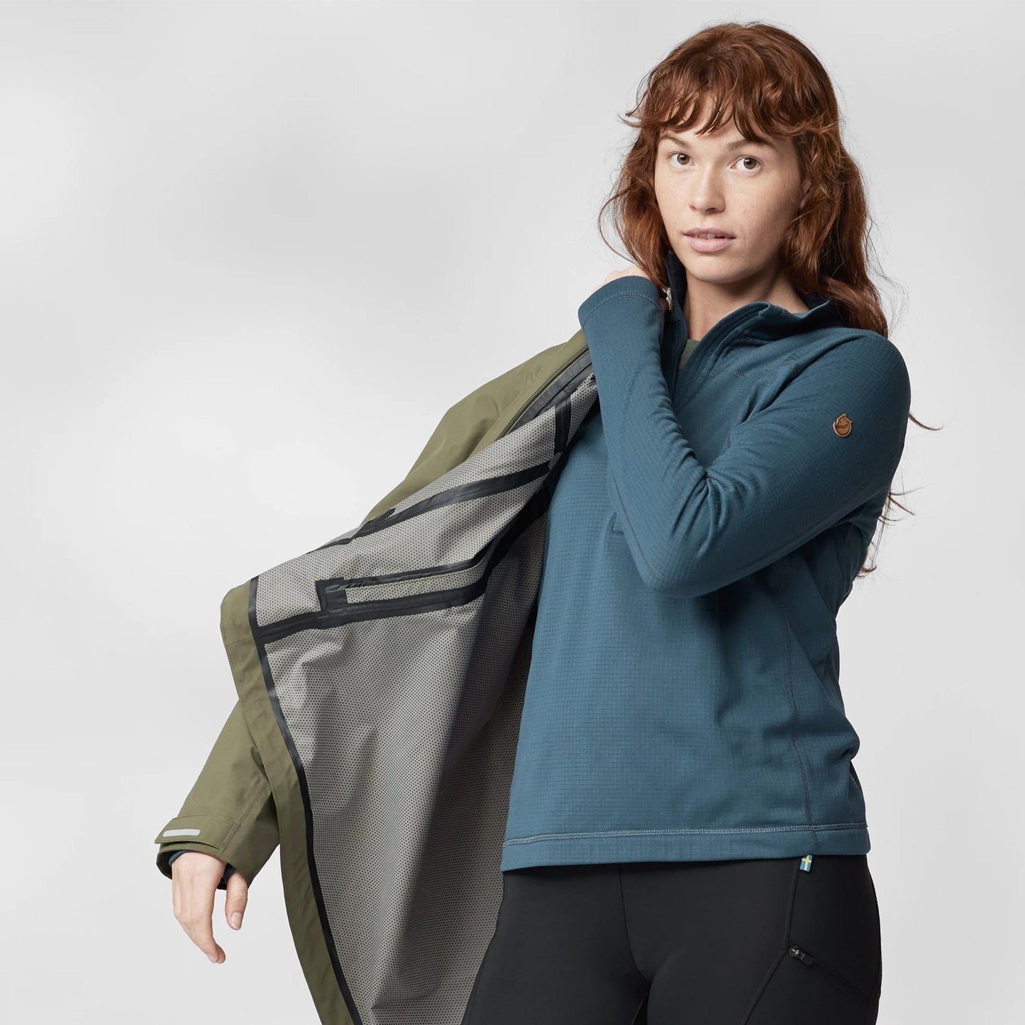 Fjallraven Womens Abisko Lite Fleece Half Zip Black