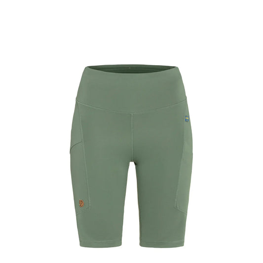 Fjallraven Womens Abisko Short Tights Patina Green - The Sporting Lodge