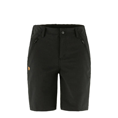 Fjallraven Womens Abisko Trail Stretch Shorts Black - The Sporting Lodge