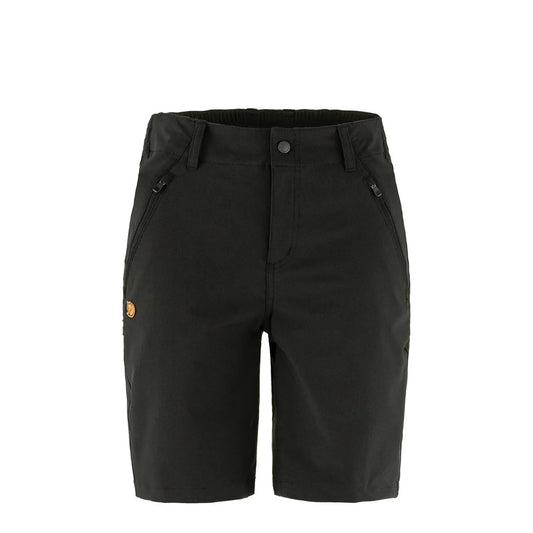Fjallraven Womens Abisko Trail Stretch Shorts Black