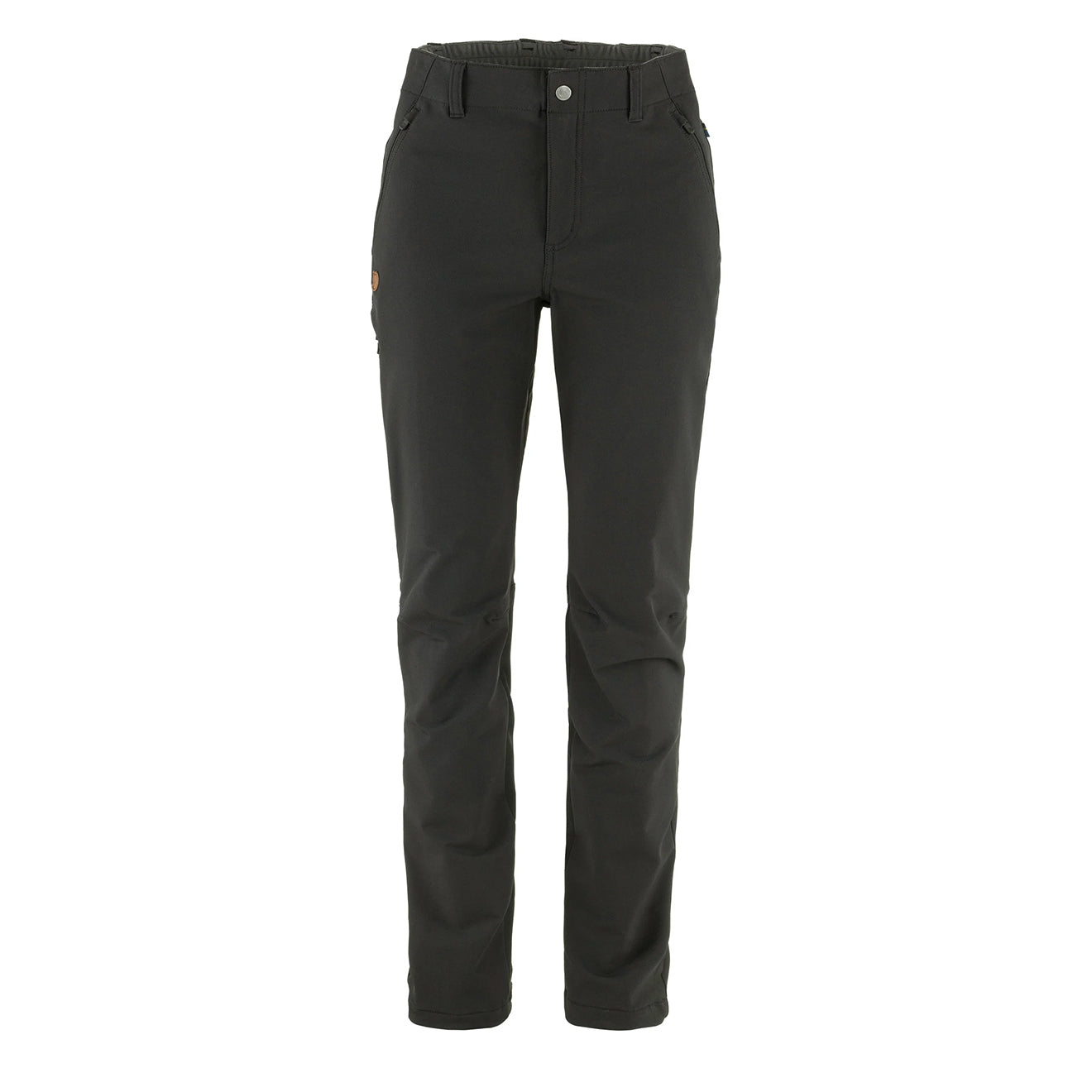 Fjallraven Womens Abisko Winter Stretch Reg Leg Trousers Black - The Sporting Lodge