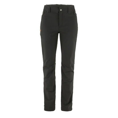 Fjallraven Womens Abisko Winter Stretch Reg Leg Trousers Black - The Sporting Lodge