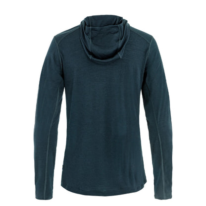 Fjallraven Womens Abisko Wool Hoodie Dark Navy