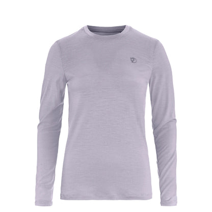 Fjallraven Womens Abisko Wool LS T-shirt Lavender Mist