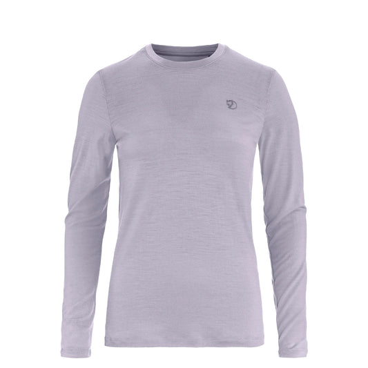 Fjallraven Womens Abisko Wool LS T-shirt Lavender Mist