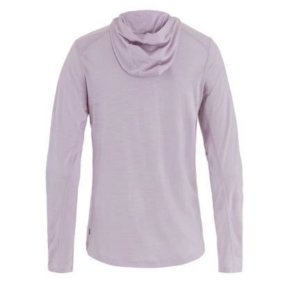 Fjallraven Womens Abisko Wool Sun-hoodie Lavender Mist - The Sporting Lodge