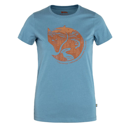 Fjallraven Womens Arctic Fox T-shirt Dawn Blue