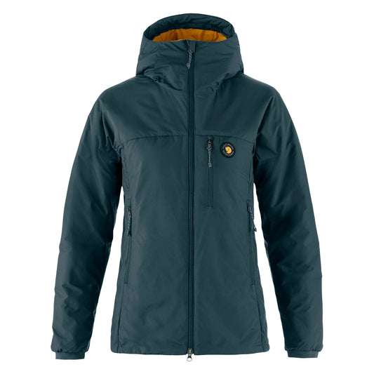 Fjallraven Womens Bergtagen 60 Insulation Jacket Mountain Blue / Mustard Yellow