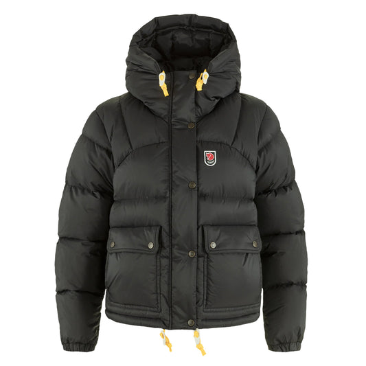 Fjallraven Womens Expedition Down Cropped Jacket Black