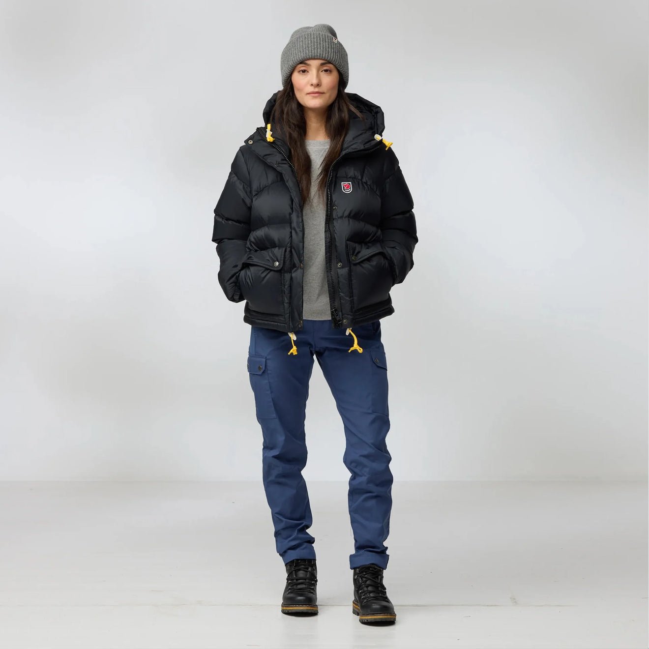 Fjallraven Womens Expedition Down Cropped Jacket Breeze Blue – The