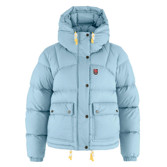 Fjallraven Womens Expedition Down Cropped Jacket Breeze Blue