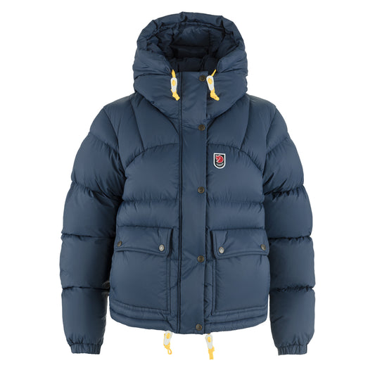 Fjallraven Womens Expedition Down Cropped Jacket Navy - The Sporting Lodge