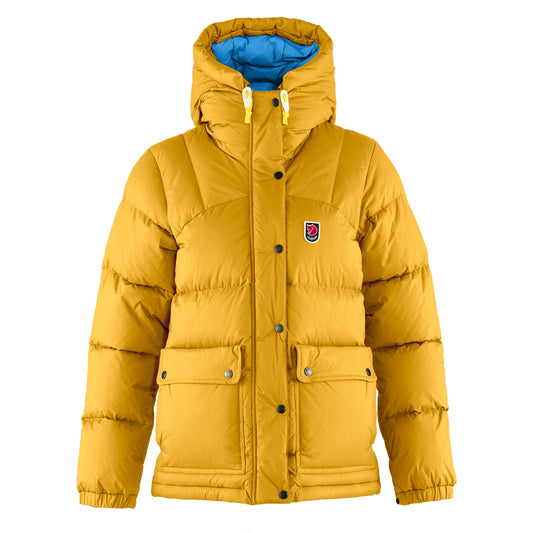 Fjallraven Womens Expedition Down Lite Jacket Mustard Yellow / UN Blue - The Sporting Lodge