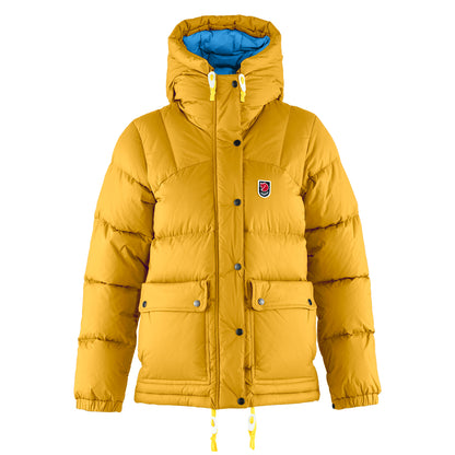Fjallraven Womens Expedition Down Lite Jacket Mustard Yellow / UN Blue - The Sporting Lodge