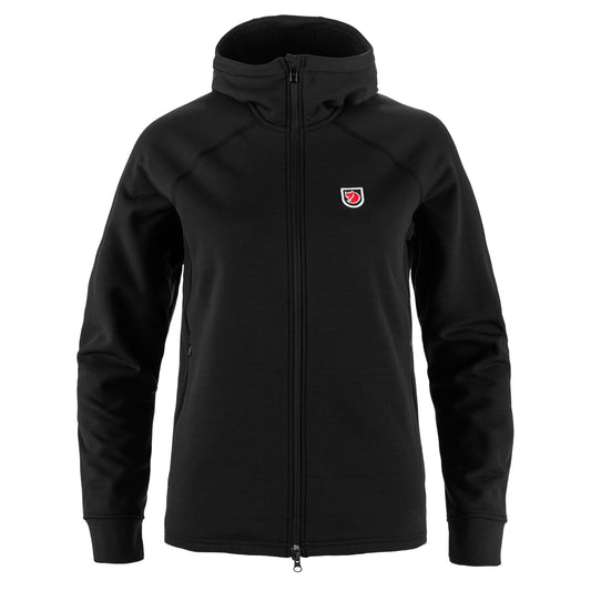 Fjallraven Womens Expedition Fleece Hoodie Black - The Sporting Lodge