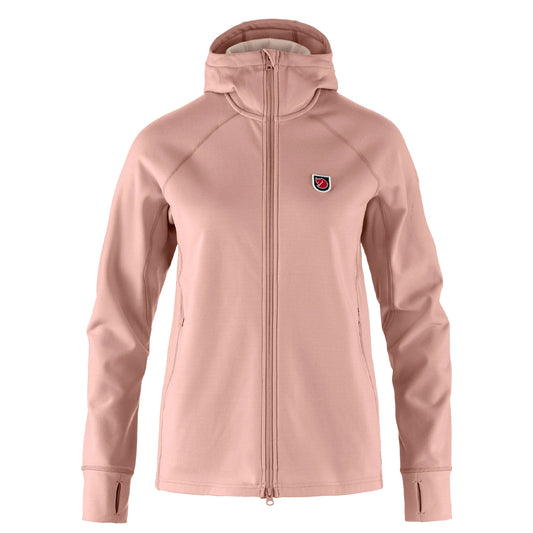 Fjallraven Womens Expedition Fleece Hoodie Chalk Rose