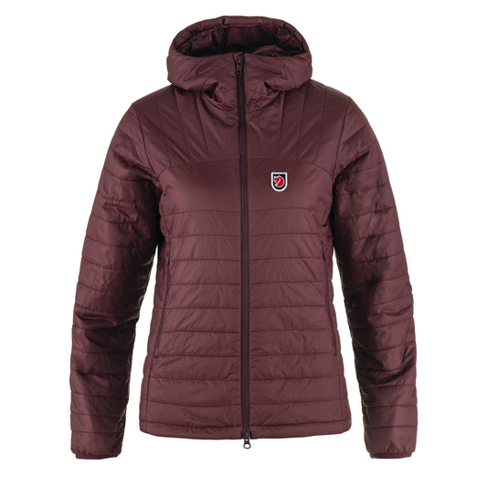 Fjallraven Womens Expedition X-latt Hoodie Port - The Sporting Lodge
