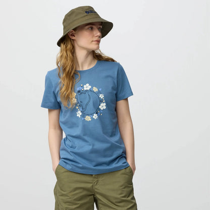 Fjallraven Womens Fjallblomster Fox T-shirt Chalk Rose