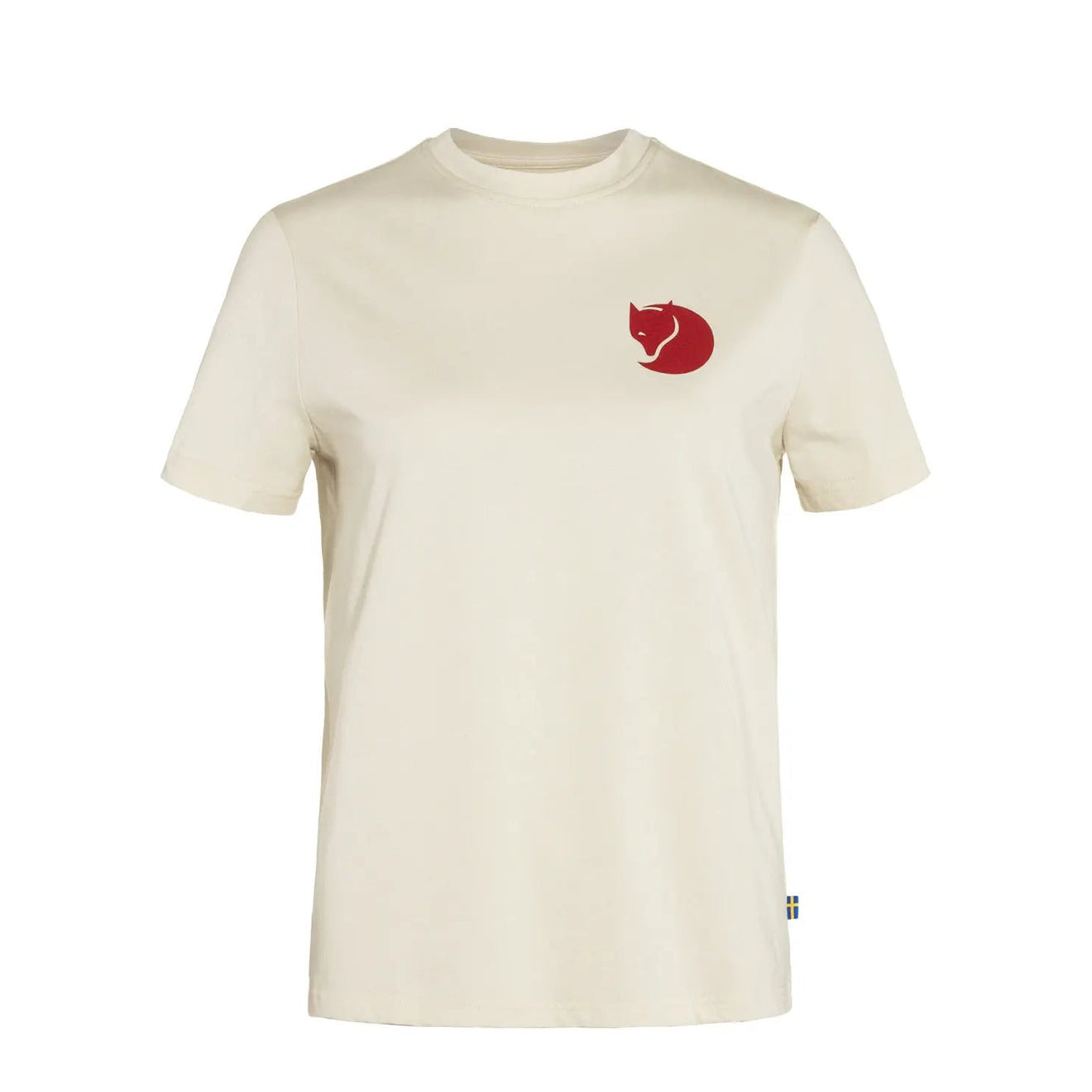 Fjallraven Womens Fox Boxy Logo Tee Chalk White