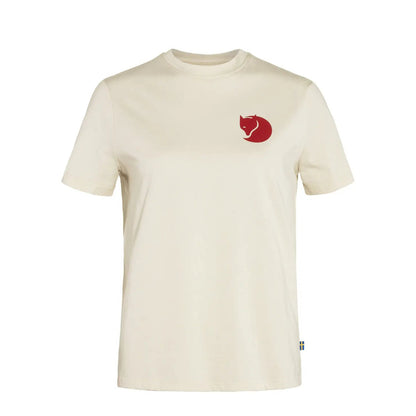 Fjallraven Womens Fox Boxy Logo Tee Chalk White