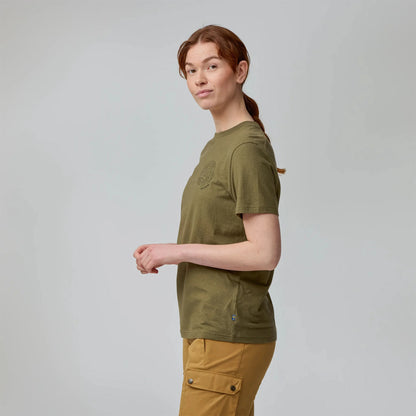 Fjallraven Womens Hemp Blend Out Here T-shirt Chalk White