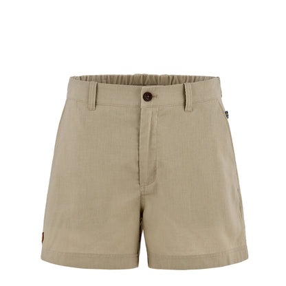 Fjallraven Womens Hemp Shorts Sand Stone