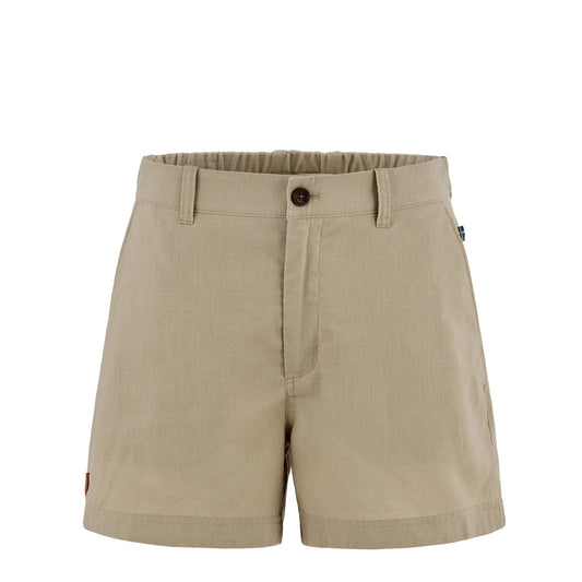 Fjallraven Womens Hemp Shorts Sand Stone