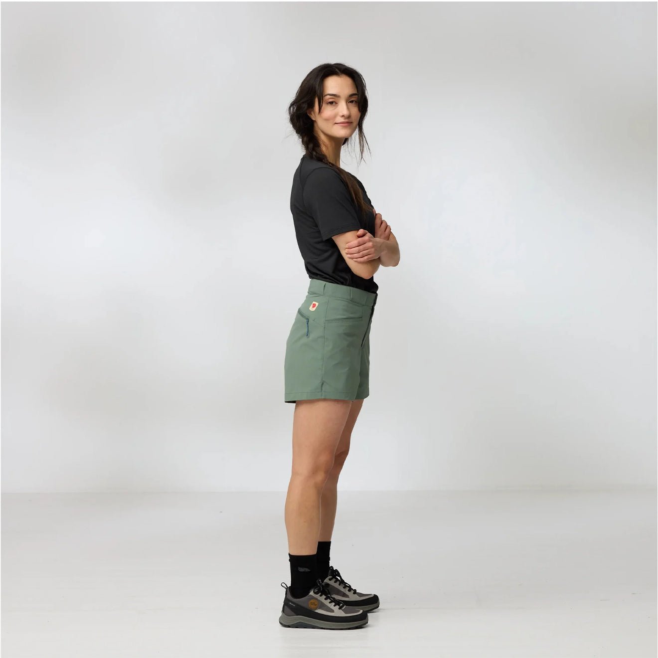 Fjallraven Womens High Coast Lite Shorts Fossil