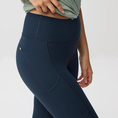 Fjallraven Womens High Coast Tights Dark Navy