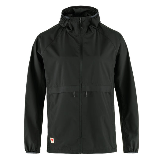 Fjallraven Womens High Coast Wind Hoodie Black - The Sporting Lodge