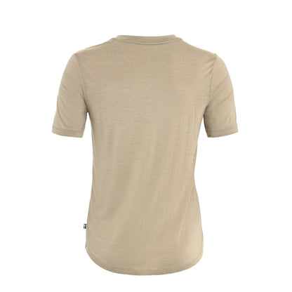 Fjallraven Womens Hoja Lugnt Wool T-shirt Classic Fossil