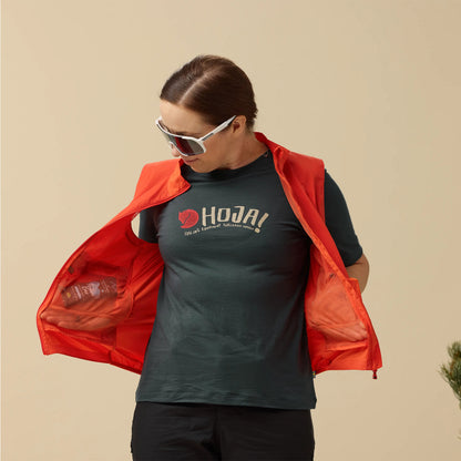 Fjallraven Womens Hoja Wool T-shirt Dark Navy - The Sporting Lodge