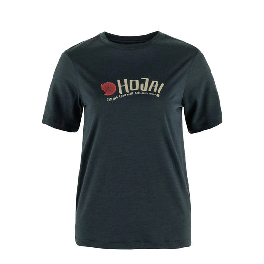 Fjallraven Womens Hoja Wool T-shirt Dark Navy