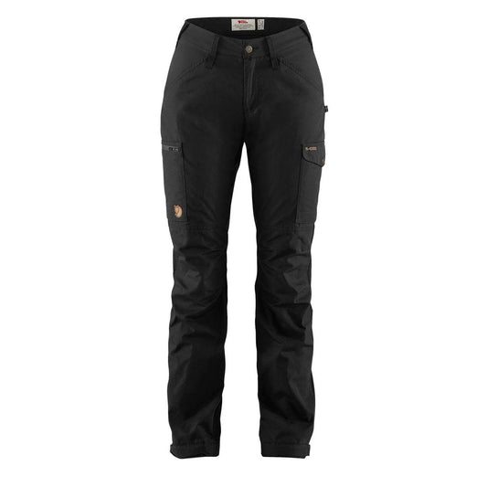 Fjallraven Womens Kaipak Curved Trousers Black - The Sporting Lodge