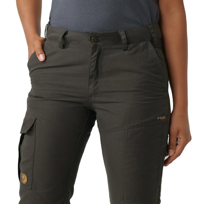Fjallraven Womens Karla Pro Trousers Dark Olive - The Sporting Lodge