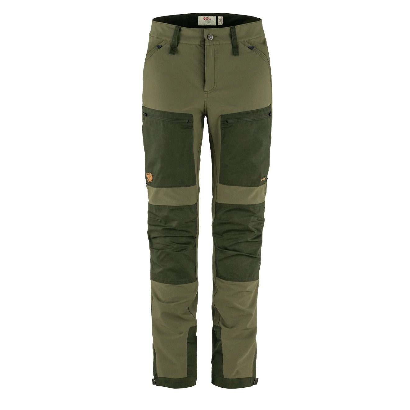 Fjallraven Womens Keb Agile Trousers Small Laurel Green / Deep Forest