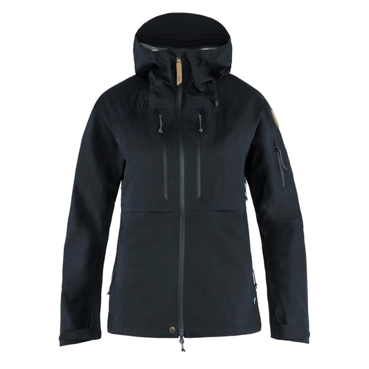 Fjallraven Womens Keb Eco-Shell Jacket Dark Navy - The Sporting Lodge