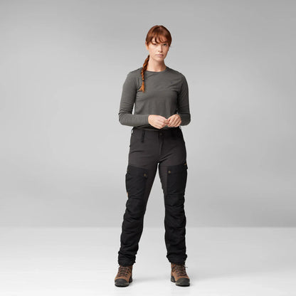 Fjallraven Womens Keb Trousers Curved Black