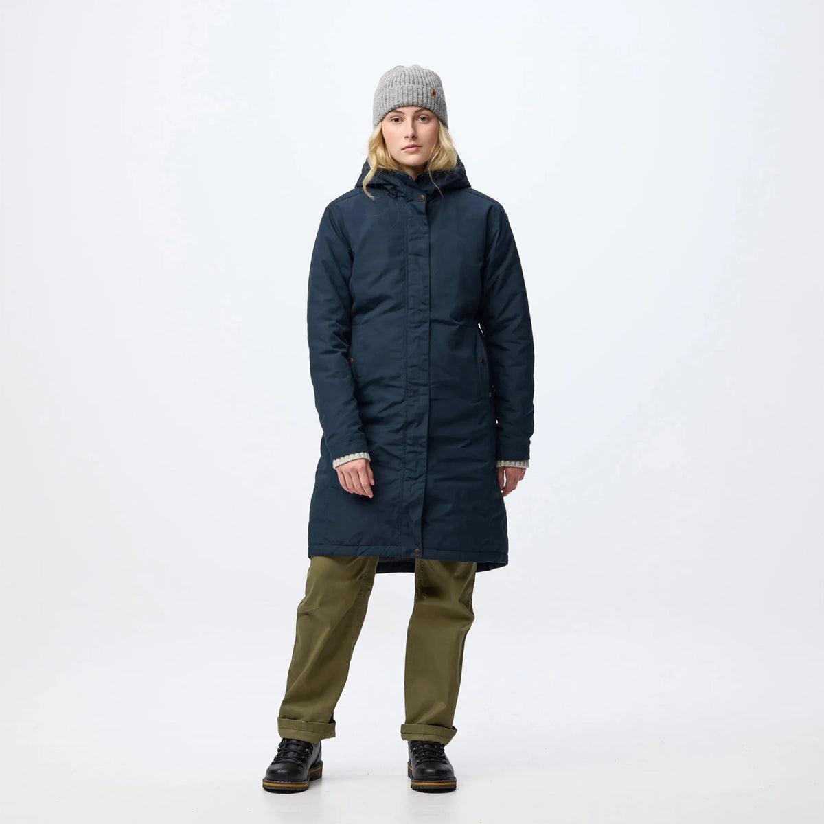 Fjallraven Womens Kiruna Hydratic Padded Parka Dark Navy