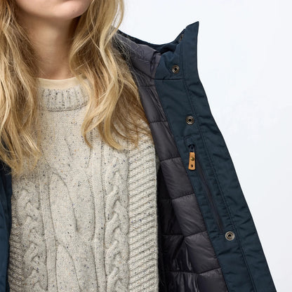 Fjallraven Womens Kiruna Hydratic Padded Parka Dark Navy