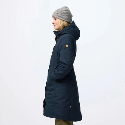 Fjallraven Womens Kiruna Hydratic Padded Parka Dark Navy