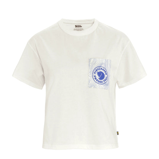 Fjallraven Womens Logo Pocket T-Shirt Eggshell