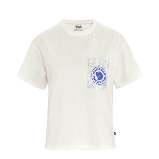 Fjallraven Womens Logo Pocket T-Shirt Eggshell