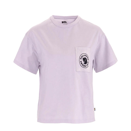 Fjallraven Womens Logo Pocket T-Shirt Lavender Mist