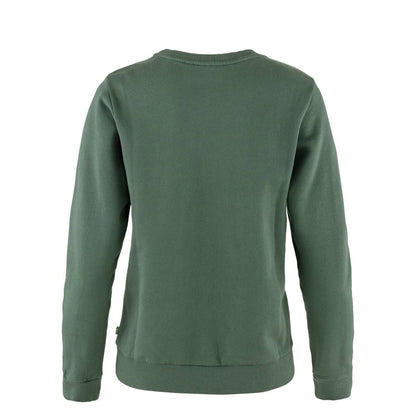 Fjallraven Womens Logo Sweater Deep Patina / Misty Green
