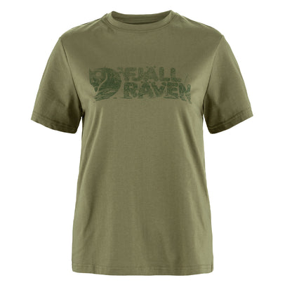Fjallraven Womens Lush Logo T-shirt Green