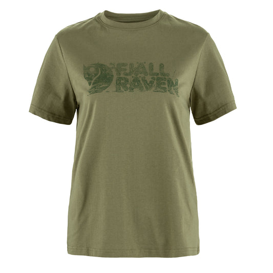 Fjallraven Womens Lush Logo T-shirt Green