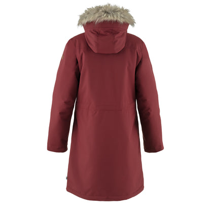 Fjallraven Womens Nuuk Lite Parka Bordeaux Red - The Sporting Lodge