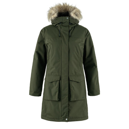 Fjallraven Womens Nuuk Lite Parka Deep Forest - The Sporting Lodge