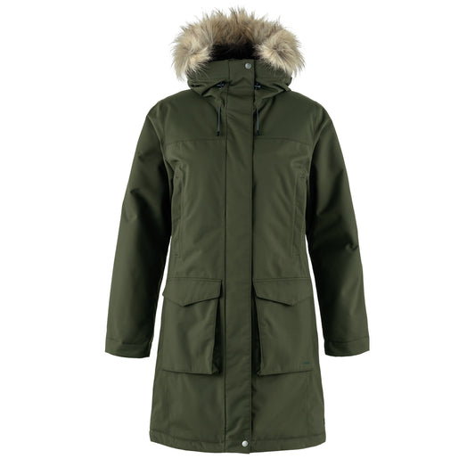 Fjallraven Womens Nuuk Lite Parka Deep Forest - The Sporting Lodge